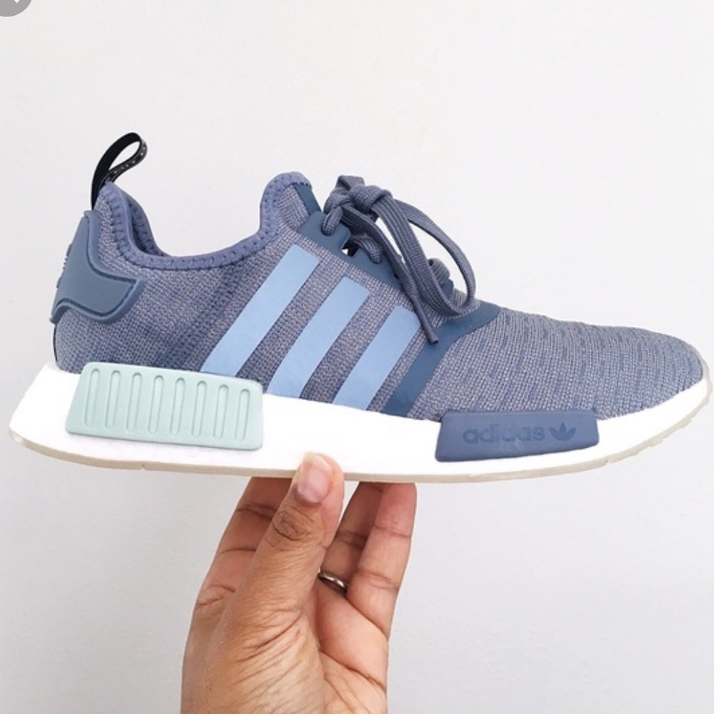 NMD adidas steel/steel/cloud white